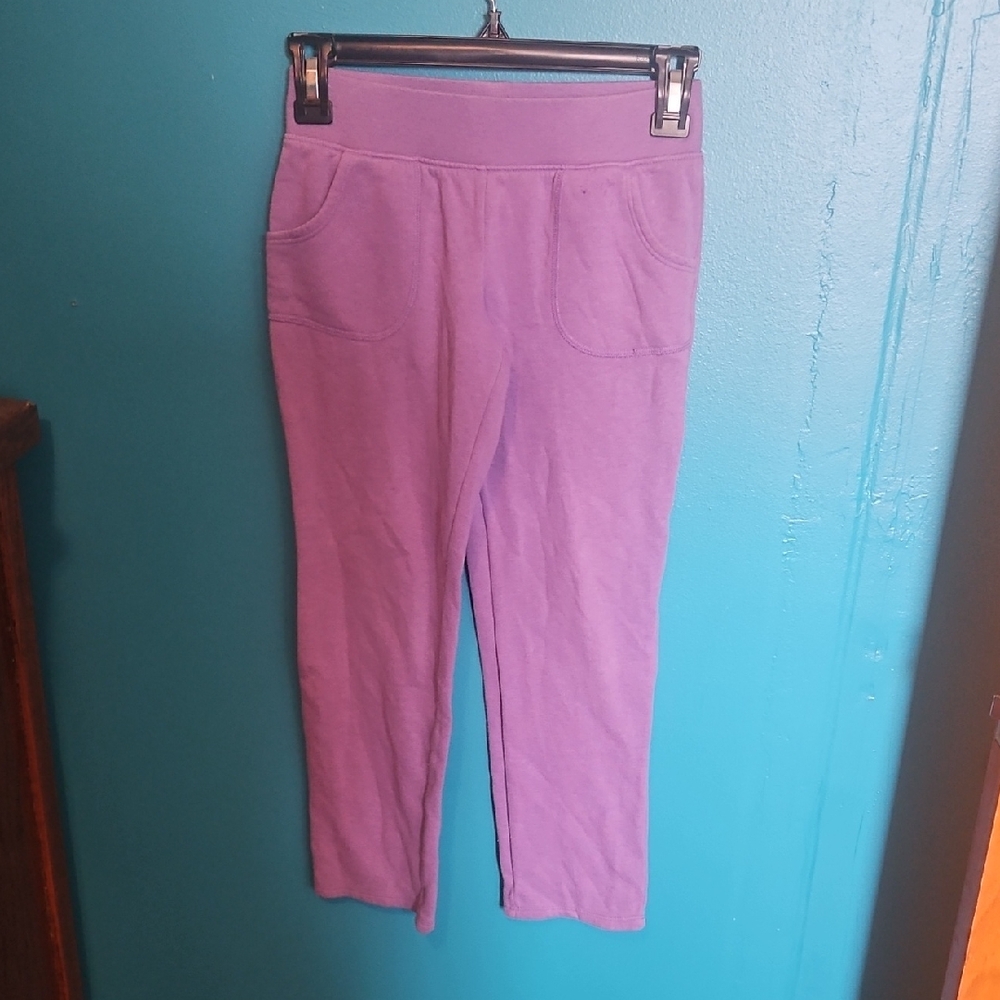 Athletic Works Lavender Girls' Sweatpants with Patch Pockets